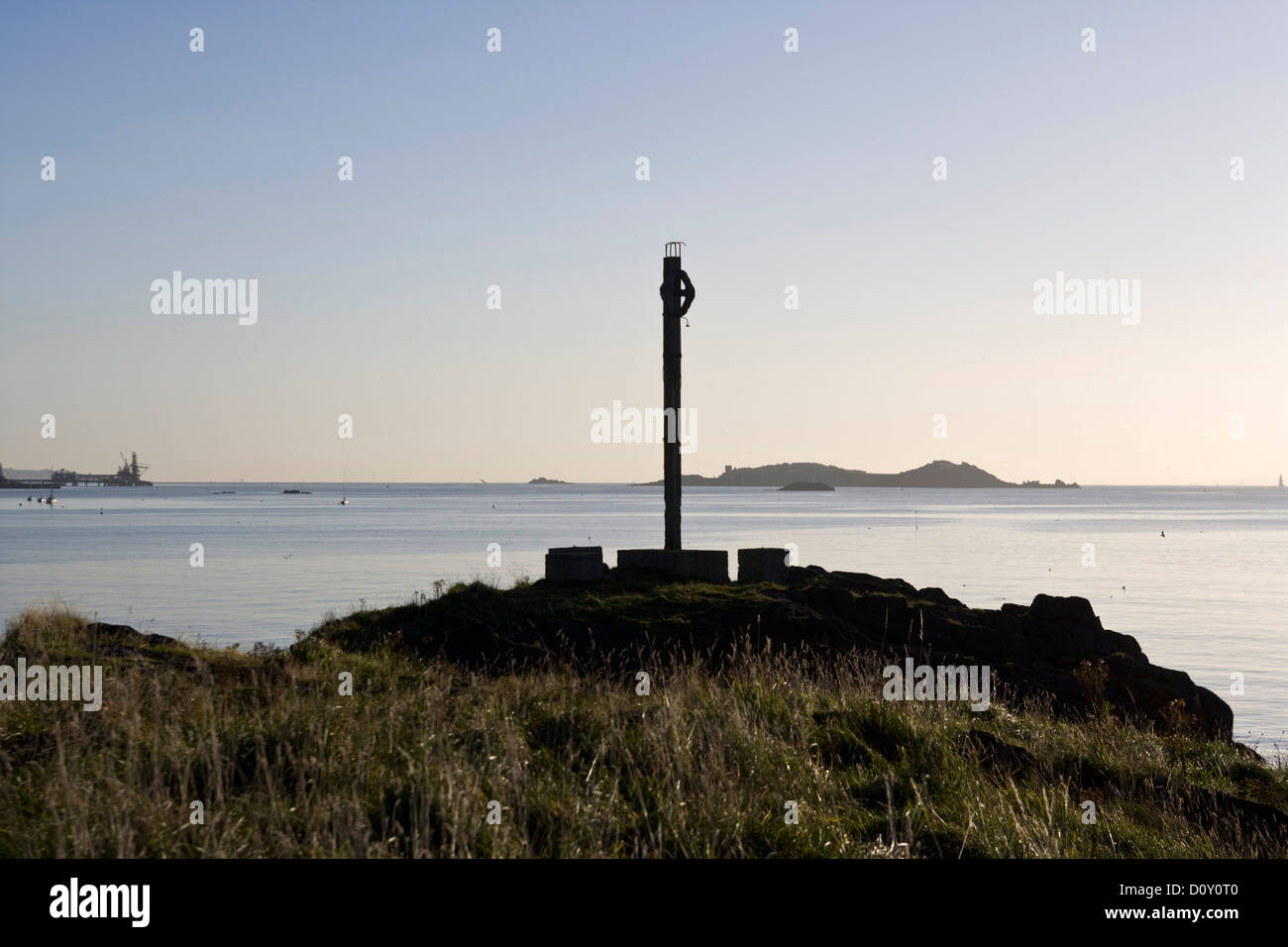 Downing Punkt in Dalgety Bay entlang der Küste von Fife, Schottland Stockfoto