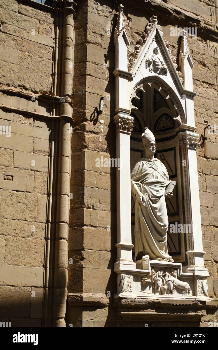 Kunstvolle Statuen in Florenz in der Toskana, Italien Stockfoto