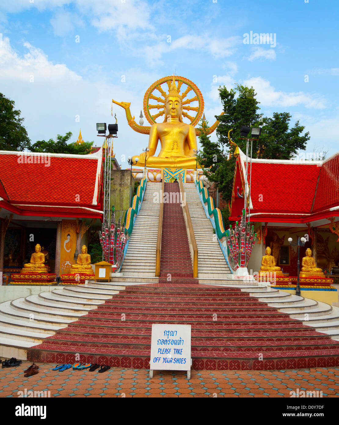 große Buddha-Statue auf Koh samui Stockfoto