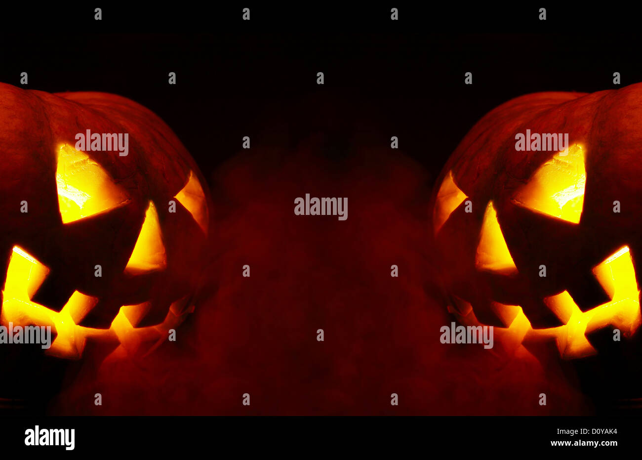 Halloween. ein Rauch Stockfoto