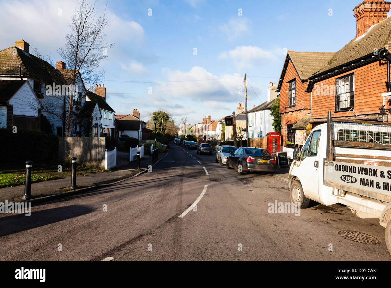 Die hübsche North Downs Dorf betrachten, jetzt in Bromley aber ursprünglich Kent, UK Stockfoto