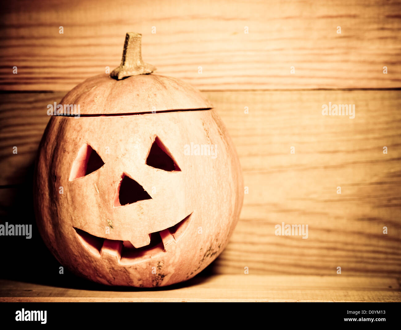 Handgemachte Halloween-Kürbis Stockfoto