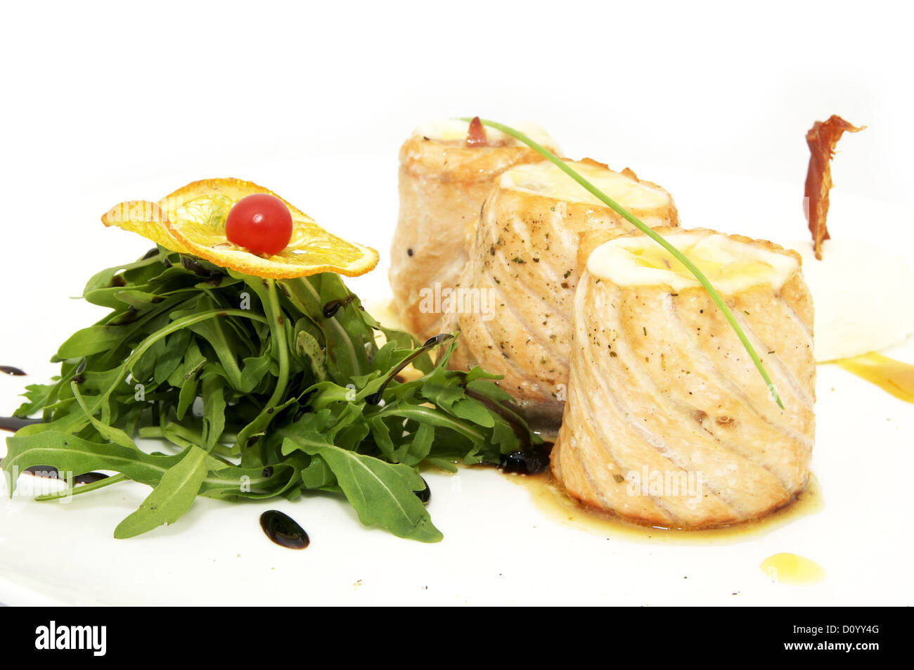 Ried-Fischbrötchen Stockfoto