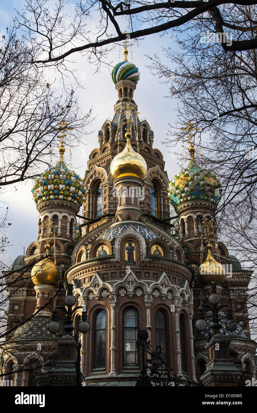 Die Kirche des Retters auf Blut, St. Petersburg, Russland Stockfoto