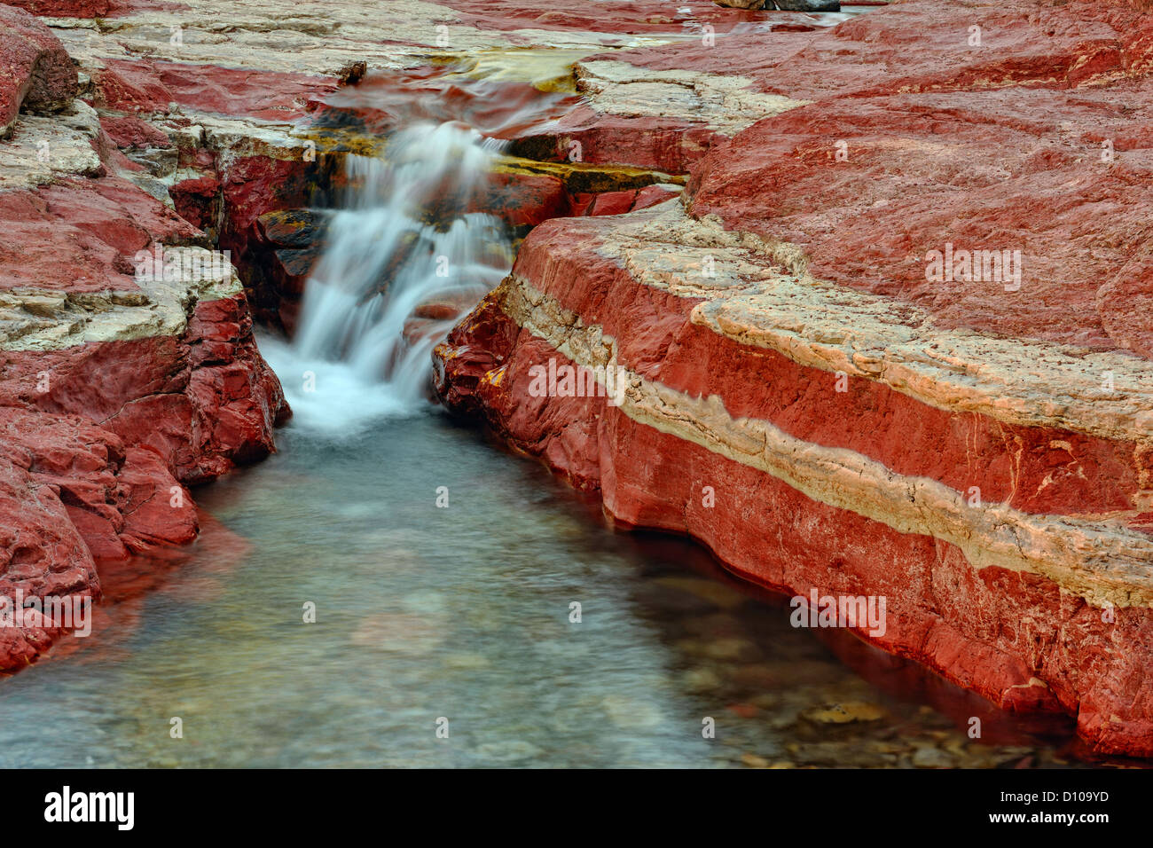 Red Rock Canyon, Waterton Lakes National Park, Alberta, Kanada Stockfoto