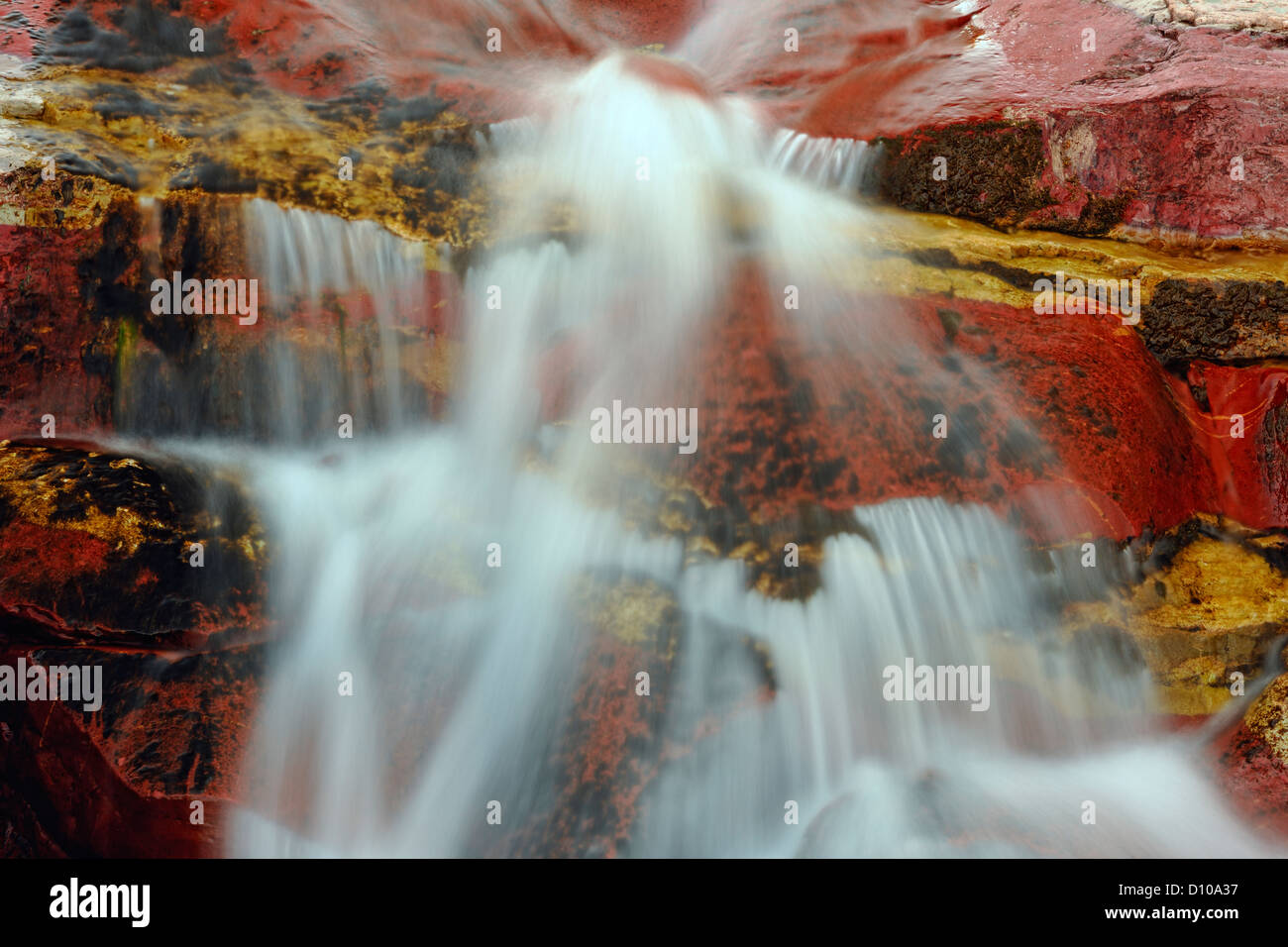 Red Rock Canyon, Waterton Lakes National Park, Alberta, Kanada Stockfoto
