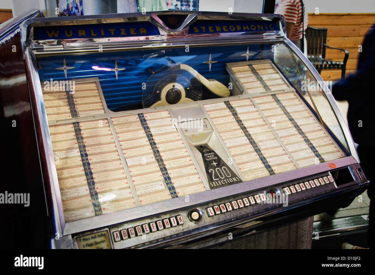 Alte Vintage Wurlitzer jukebox Stockfoto