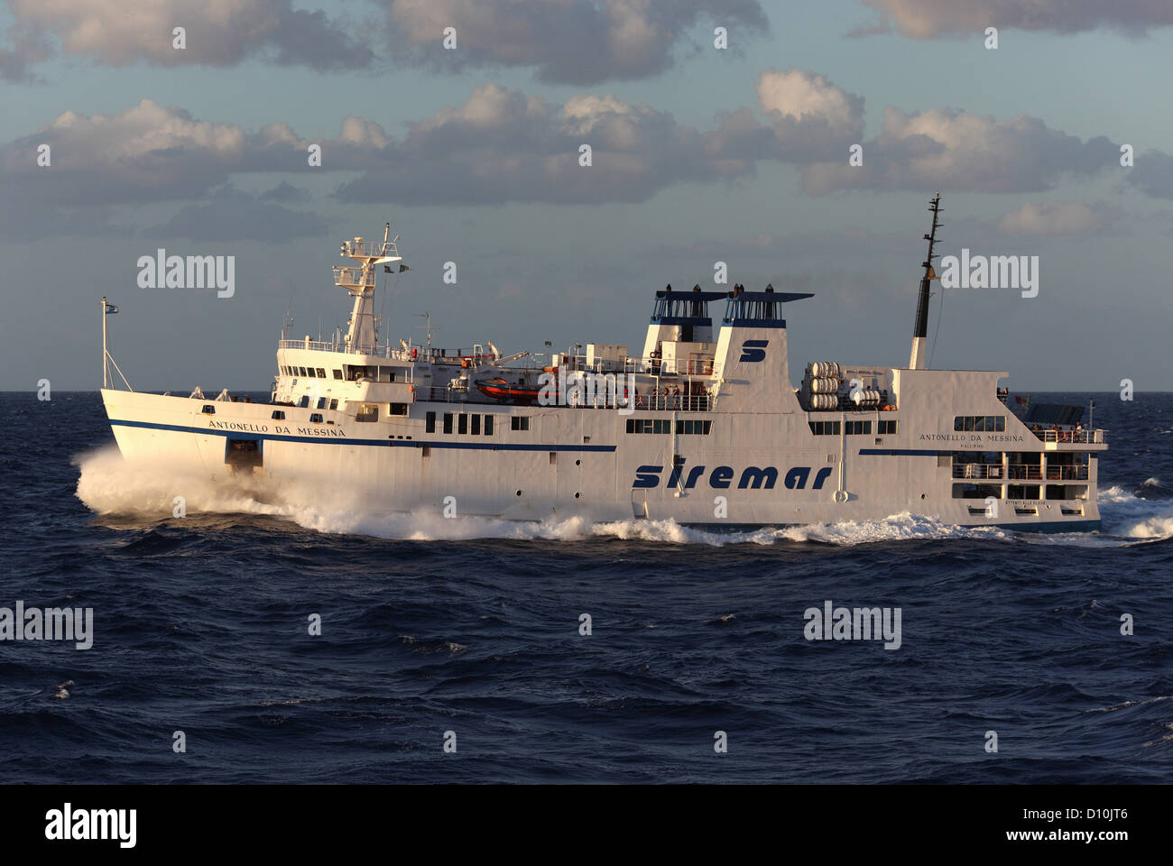 Milazzo, Italien, Fähre MF Antonello da Messina, der Reederei Siremar Stockfoto