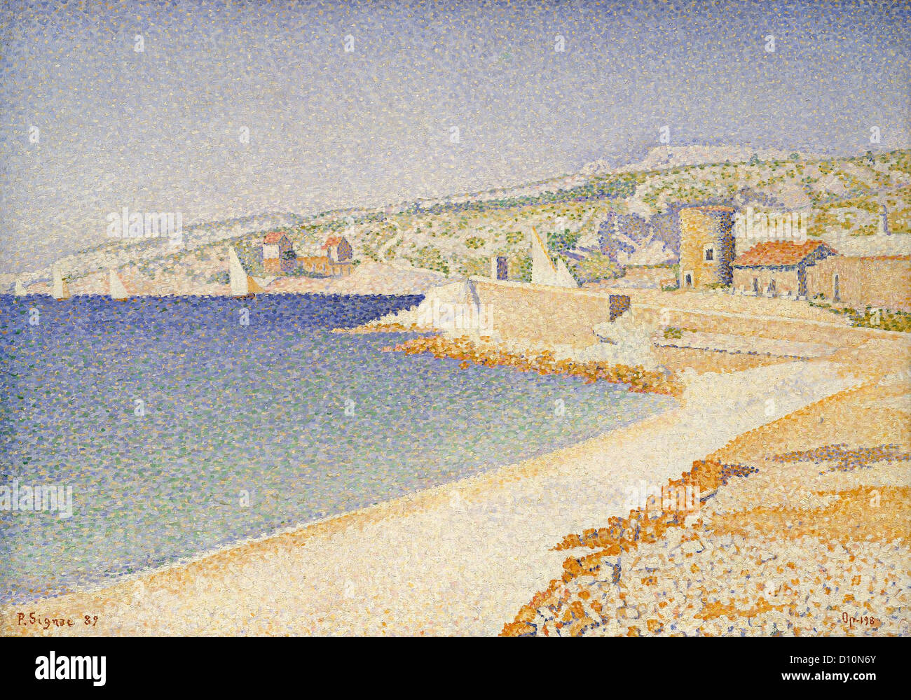 Paul Signac La Jetée de Cassis New-York - Metropolitan Museum of Art Stockfoto