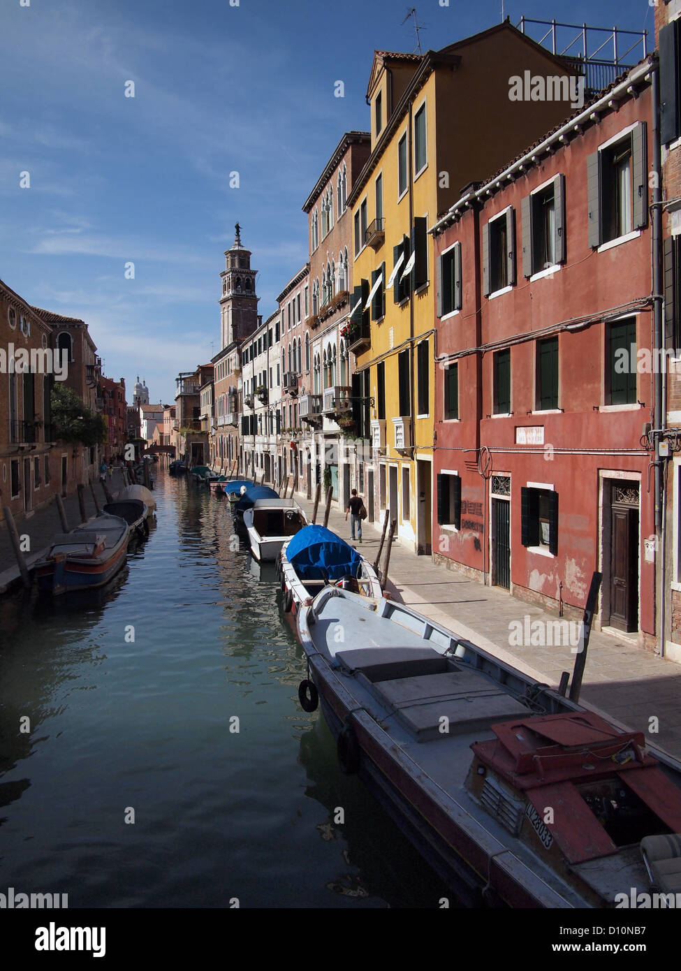 Venedig - Rio di San Barnaba e Fondamenta del Squero Stockfoto