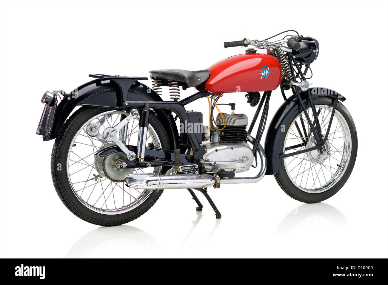 1949 MV Agusta 125 TEL Turismo Motorrad Stockfoto
