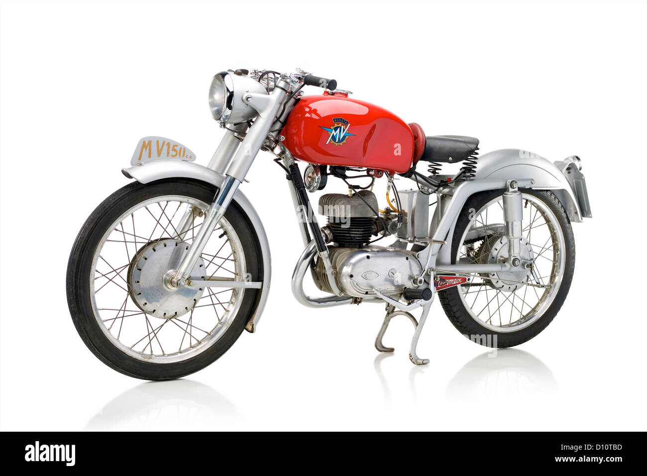 1953-MV Agusta 150 S-Motorrad Stockfoto