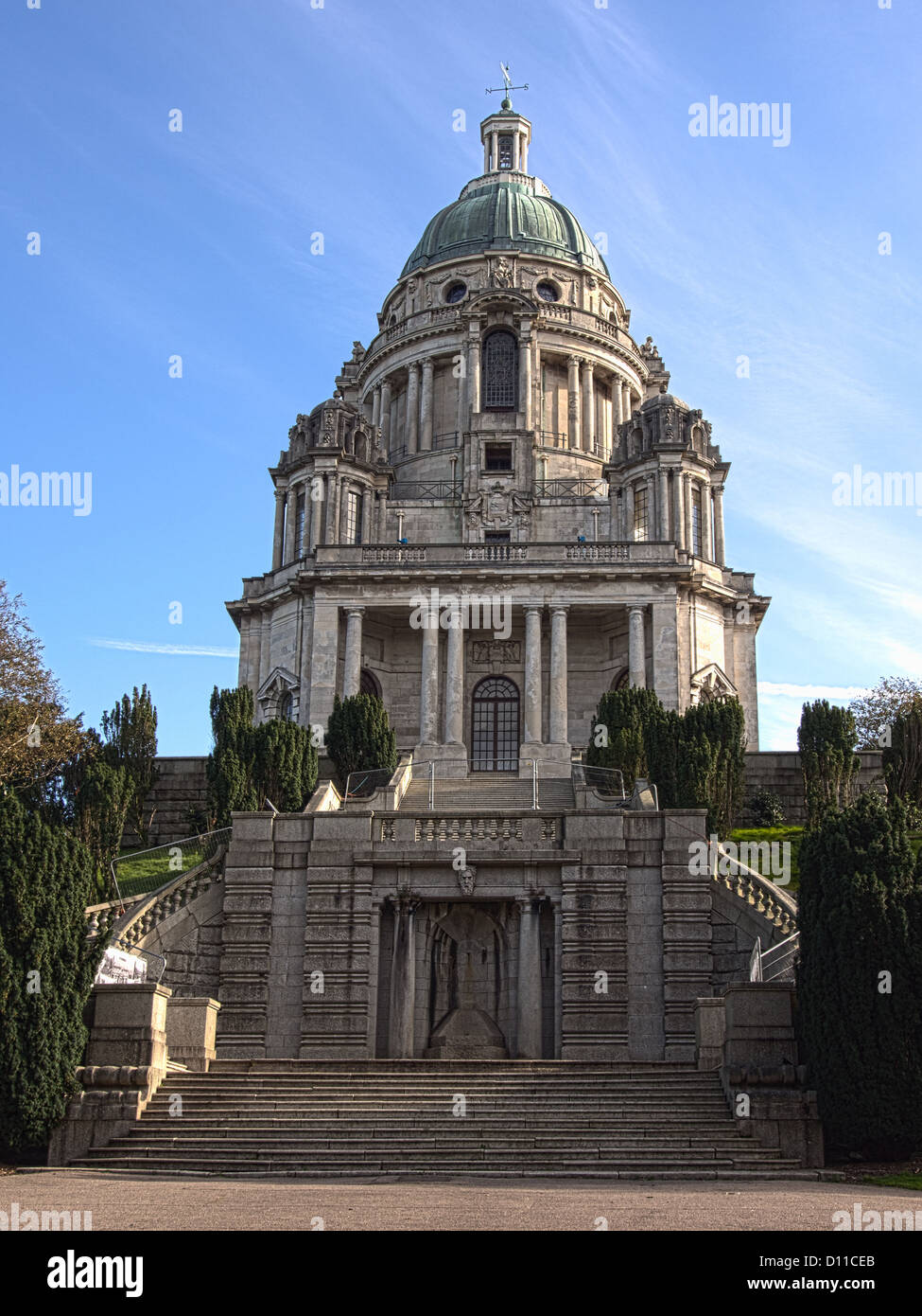 Ashton-Denkmal, Williamson Park, Lancaster Stockfoto