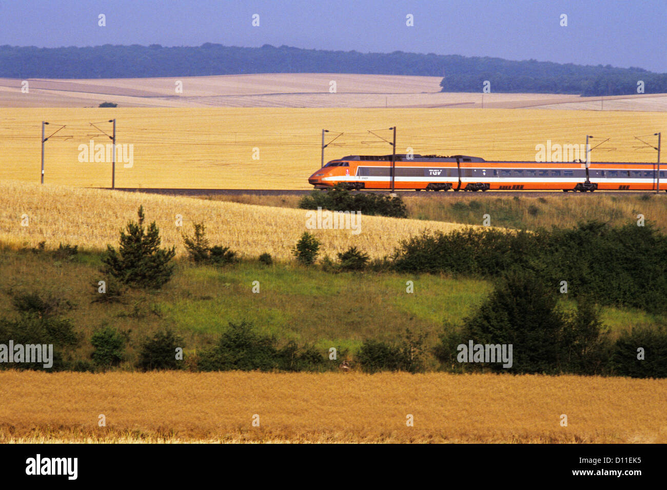 1980S 1990S TGV ZUG FRANKREICH Stockfoto