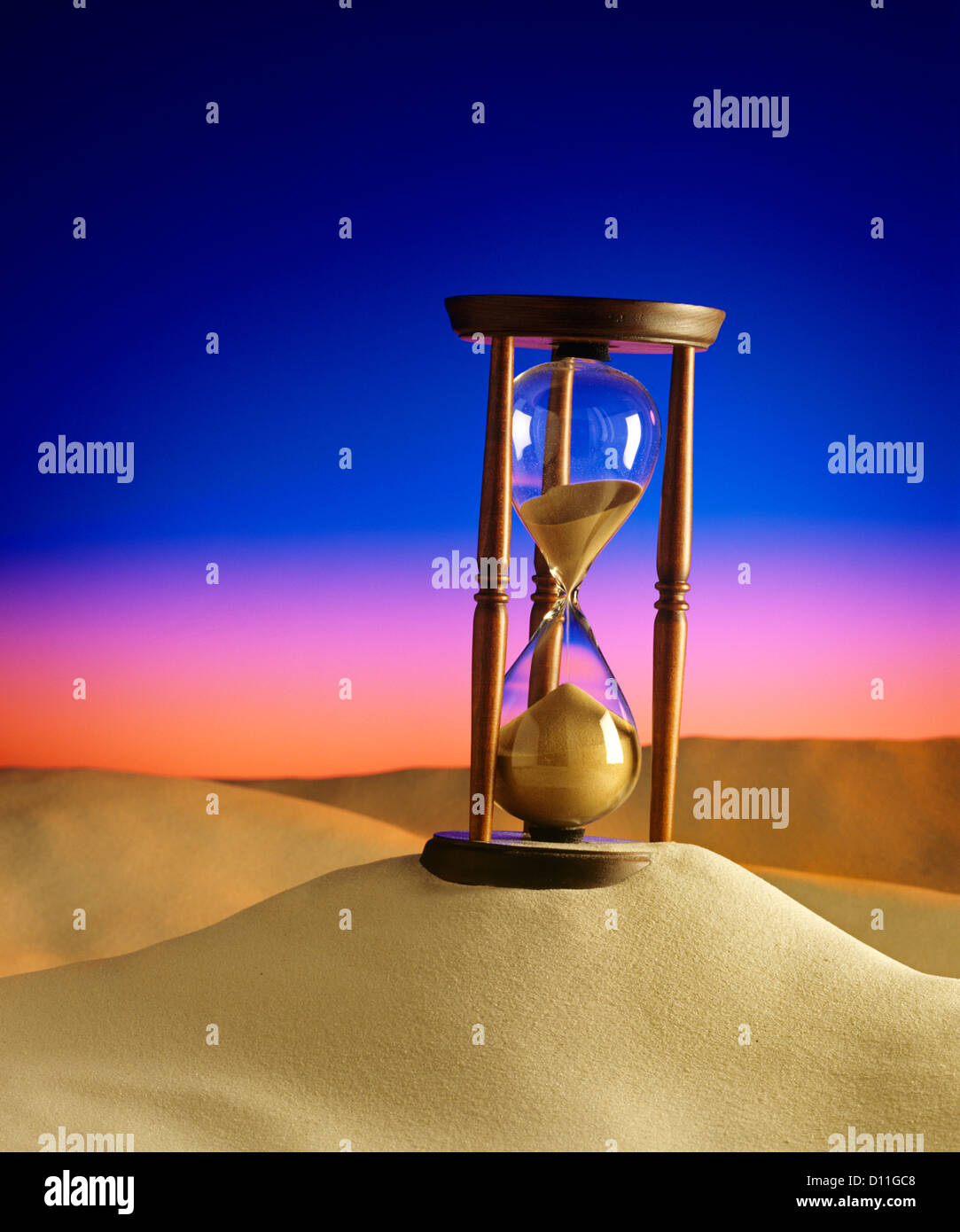 SANDUHR SAND DUNE Stockfoto