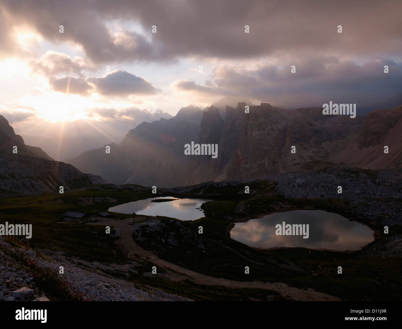 Italien, Blick auf Nationalpark der Sextner Dolomiten Stockfoto