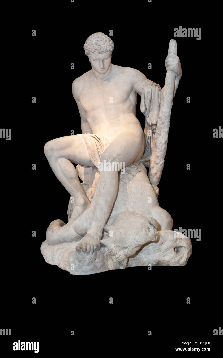 Theseus und Minotaurus, Marmor, von Antonio Canova Stockfoto