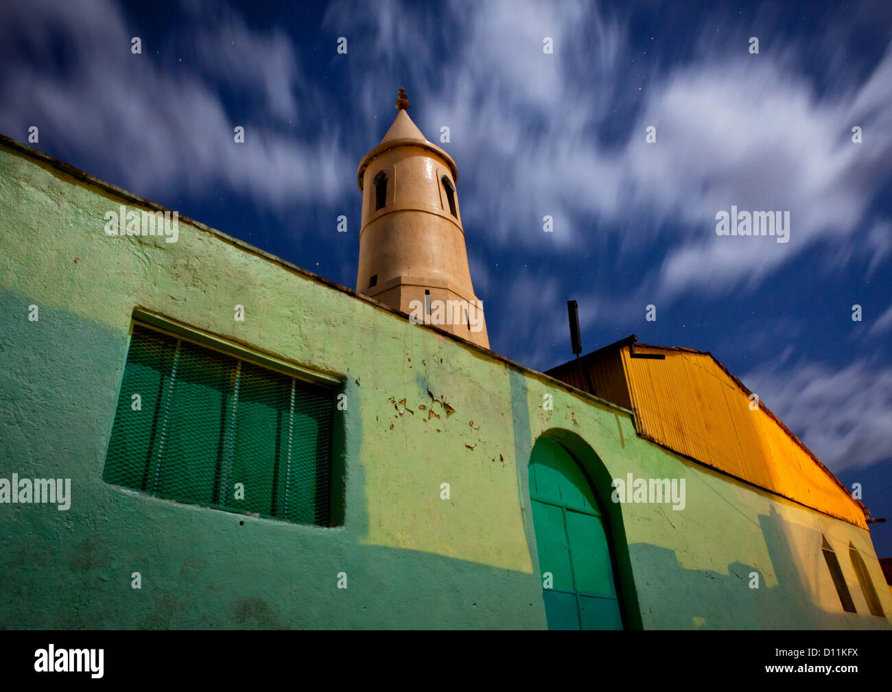 Nacht Schuss von Al-Jami Moschee In Harar, Äthiopien Stockfoto