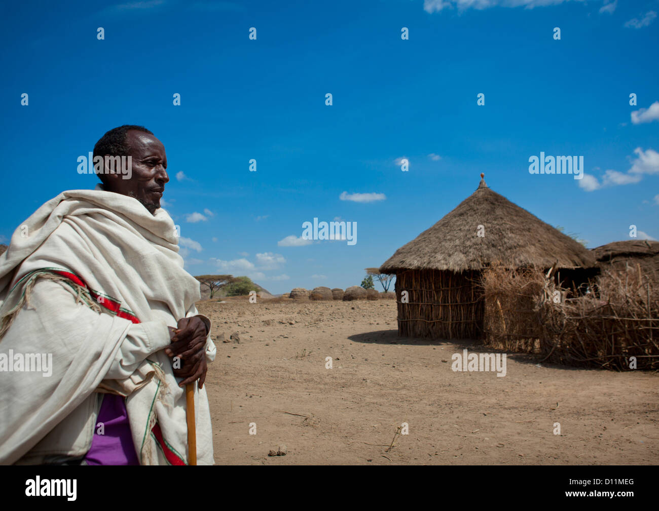 Karrayyu Stamm während der Gadaaa Zeremonie, Metahara, Äthiopien Stockfoto
