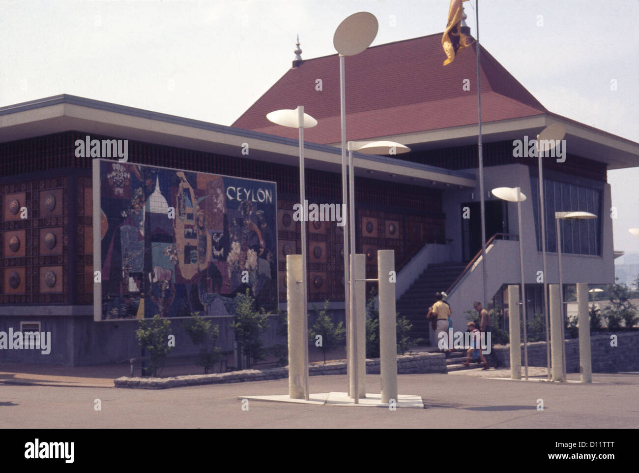Der Ceylon-Pavillon auf der 1967 International bzw. Weltausstellung Expo 67. Stockfoto