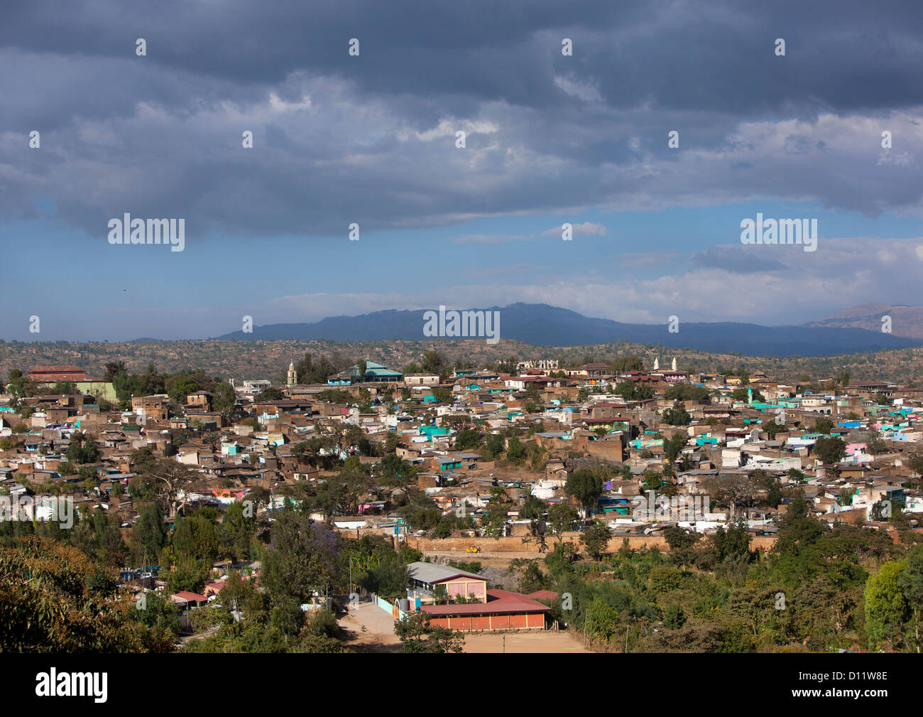 Luftaufnahme von Harar, Harari Region, Äthiopien Stockfoto
