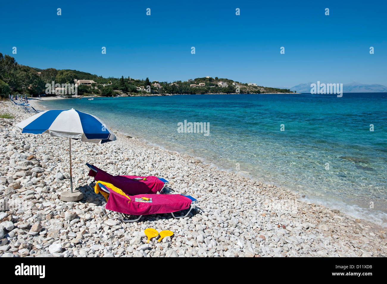 Coyevinas Beach, Korfu, Ionische Inseln, Griechenland Stockfoto