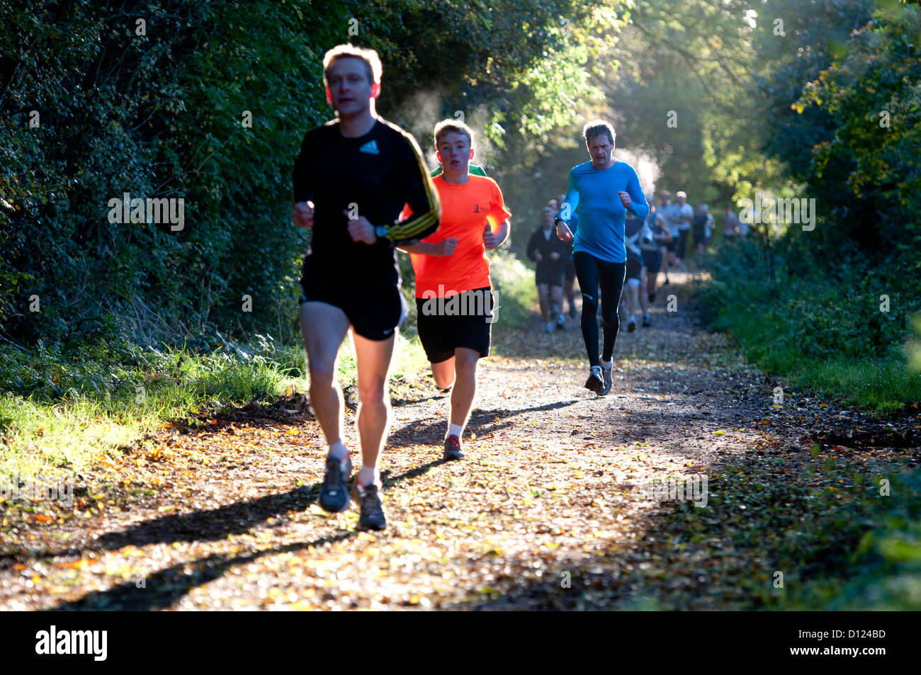 Leamington parkrun Stockfoto