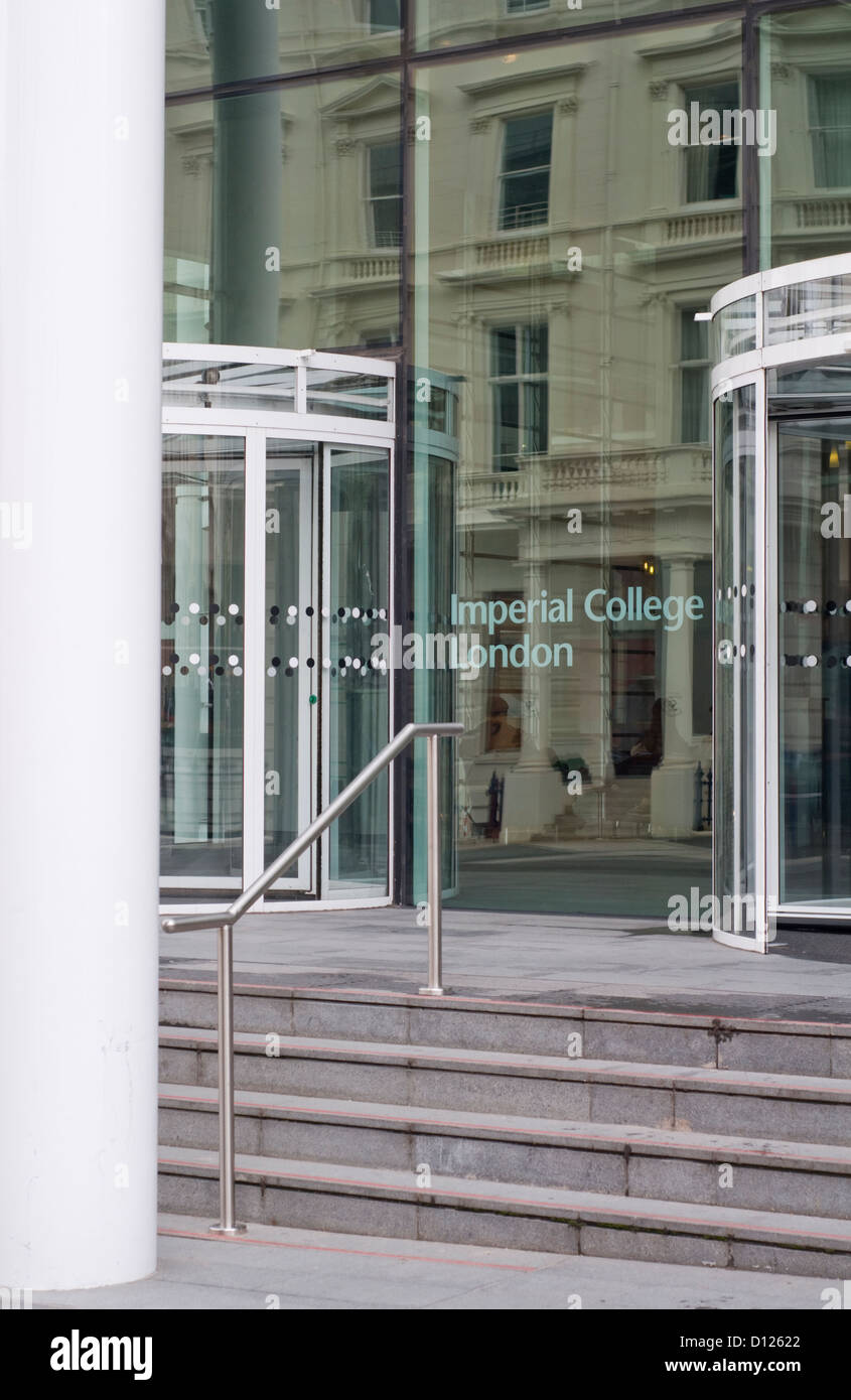 Eingang zum Imperial College London, South Kensington, England, Vereinigtes Königreich Stockfoto