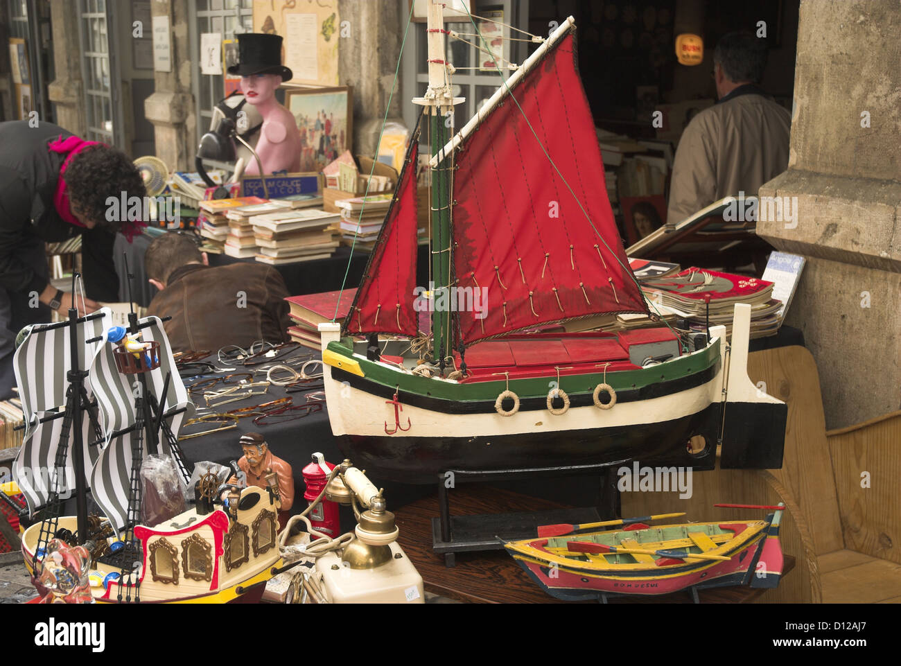 Diebe Markt Feira da Ladra Alfama Lissabon Portugal Stockfoto