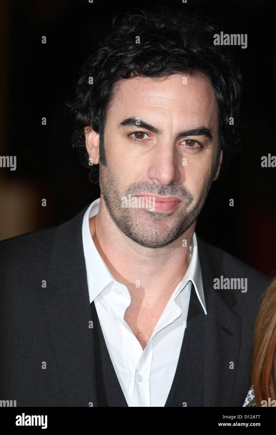 SACHA BARON COHEN LES MISERABLES UK PREMIERE LONDON ENGLAND UK 5. Dezember 2012 Stockfoto