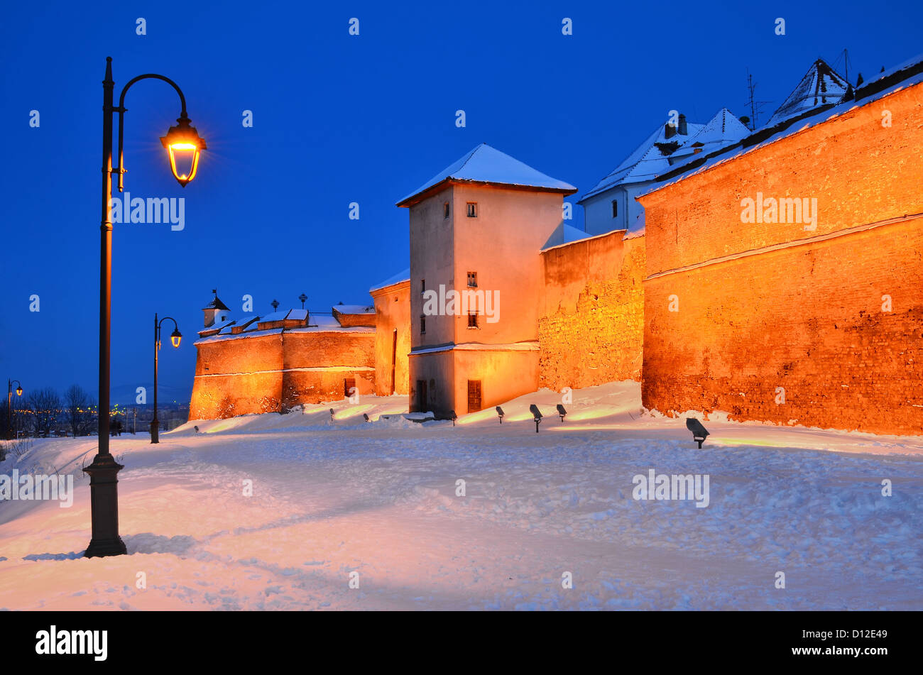 Die Zitadelle von Brasov ist Teil des Transylvania-Befestigungssystem. Rumänien. Stockfoto