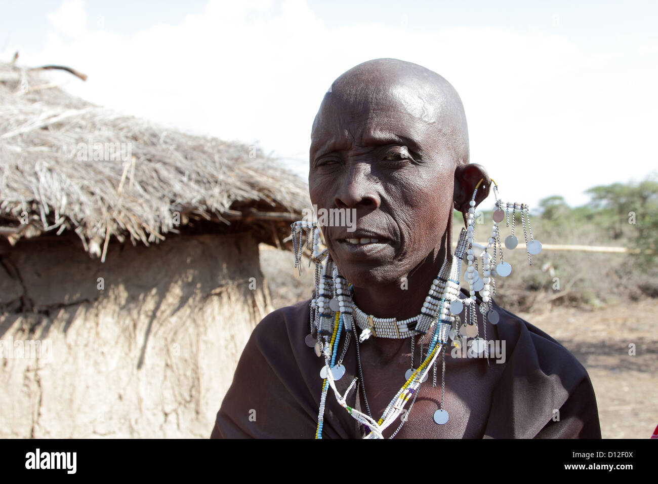 Massai Massai in Tansania Ostafrika Stockfoto