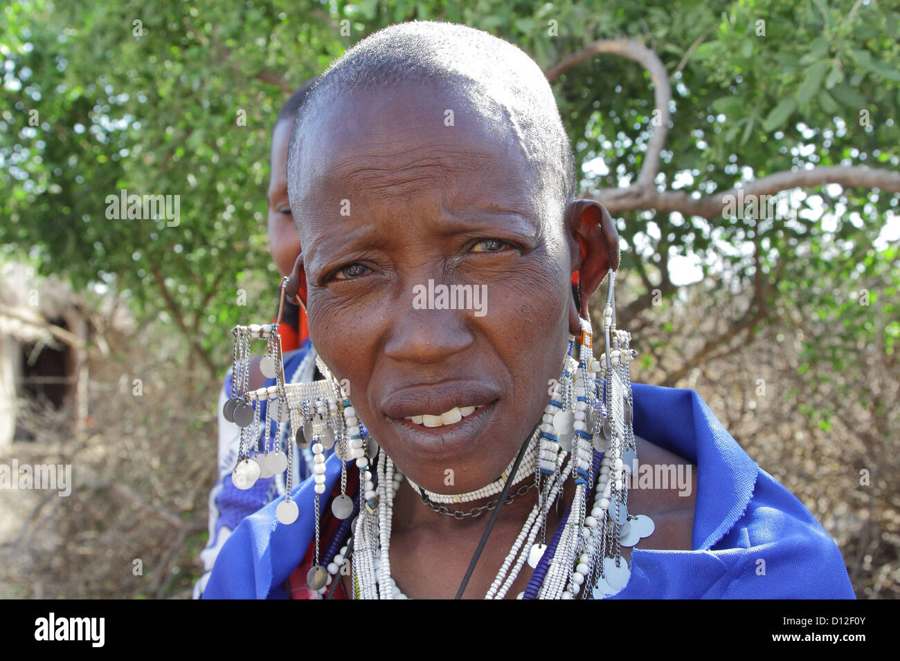 Massai Massai in Tansania Ostafrika Stockfoto