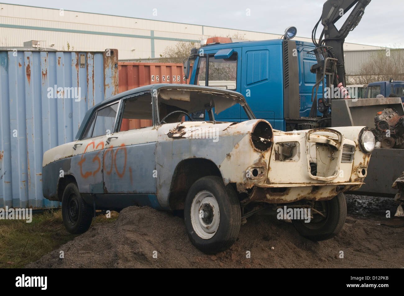 Auto Autoschrott metal alten Junk-klassische 16/60 a60 BMC Stockfoto