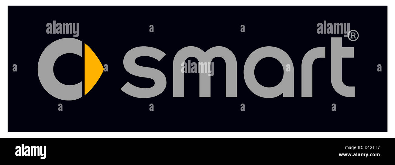 Logo der Marke Smart der deutschen Automobil-Konzern Daimler AG mit Sitz in Stuttgart. Stockfoto