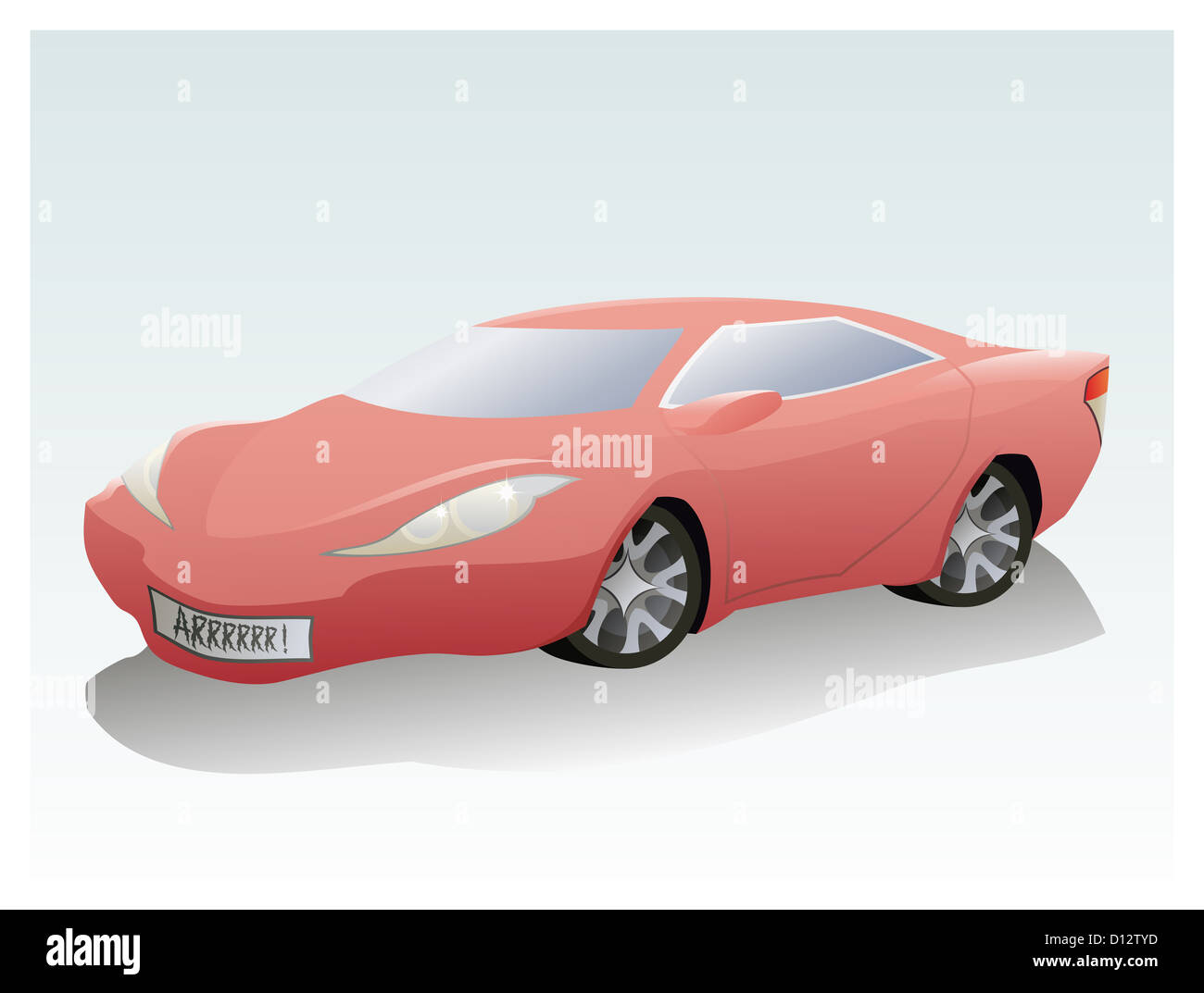 Die Vektor-Illustration der Sportwagen Stockfoto