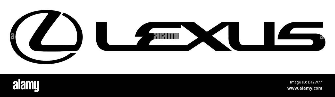 Logo der Luxusmarke Lexus der japanische Automobilhersteller Toyota Motor Corporation mit Sitz in Nagoya. Stockfoto