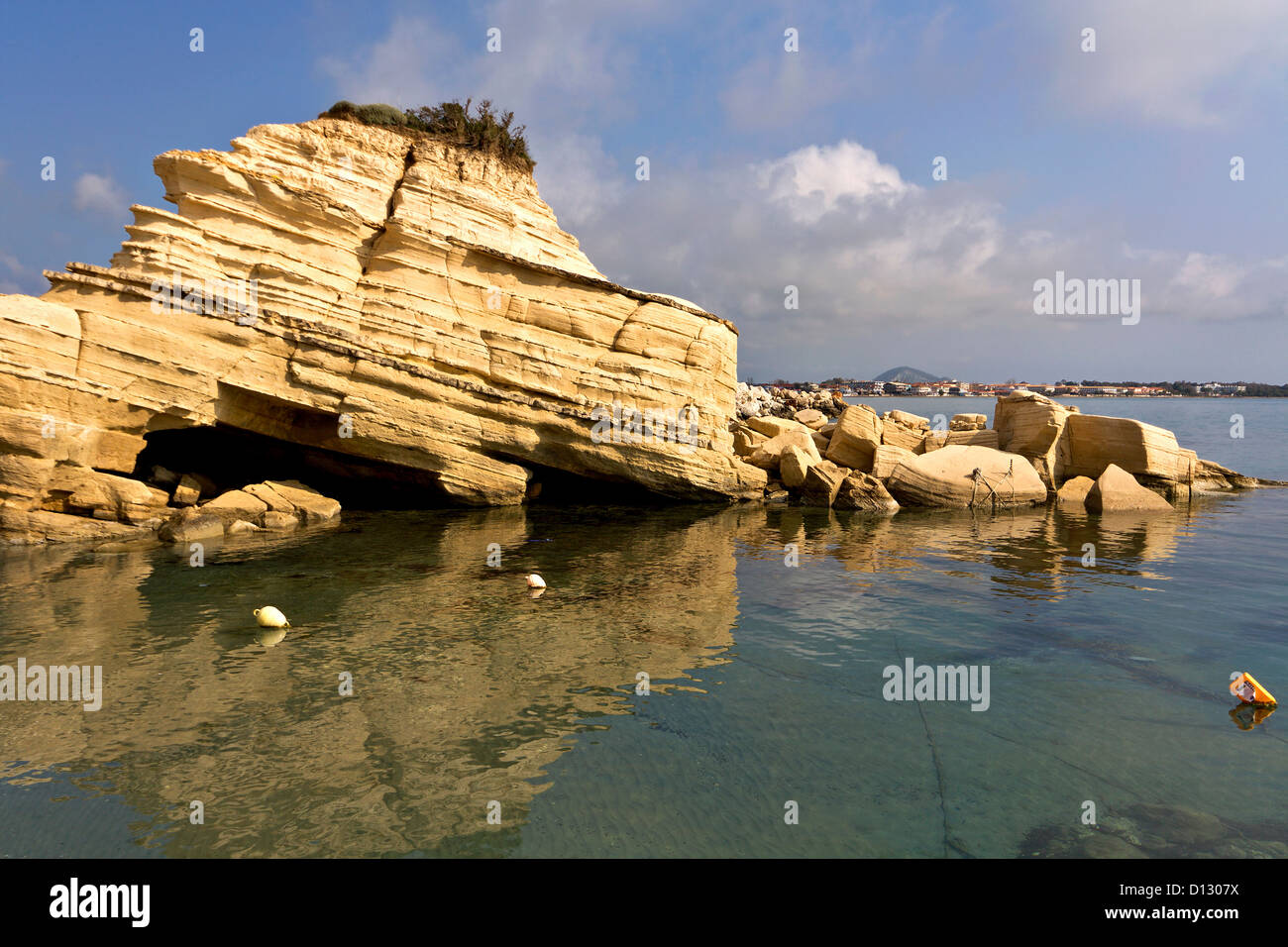 Laganas Beach auf der Insel Zakynthos in Griechenland Stockfoto