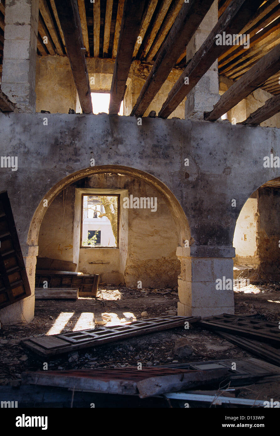 Antigua Fábrica de Paños, indoor. Brihuega, Provinz Guadalajara, Castilla La Mancha, Spanien. Stockfoto