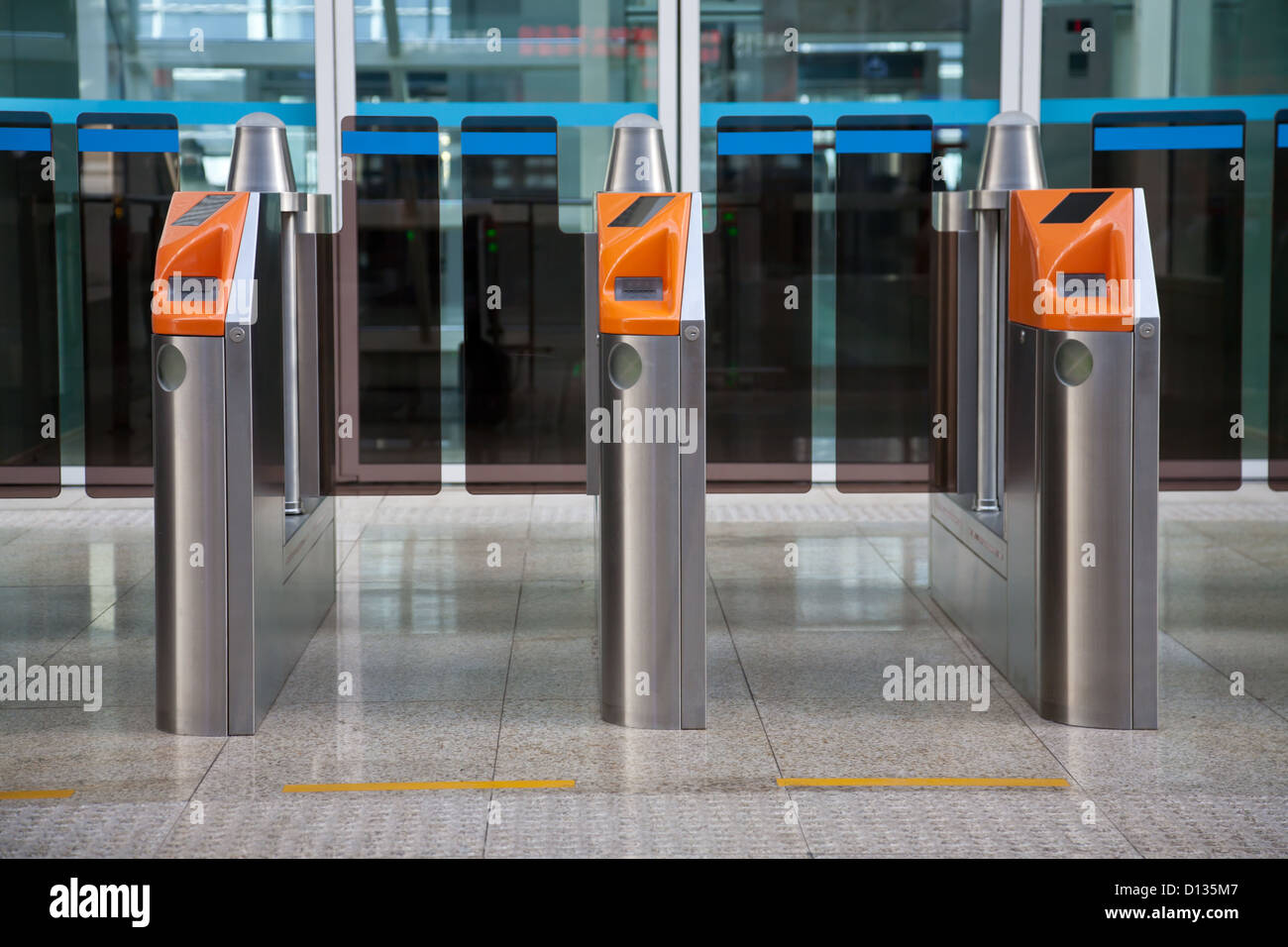 Ticket-Tor Stockfoto