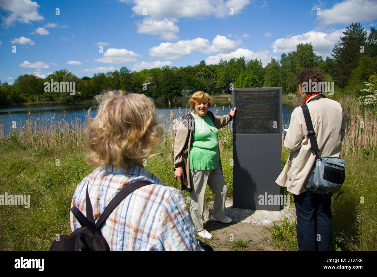 SPERENBERG, Deutschland, geführte Tour durch den gebrochenen Putz Sperenberg Stockfoto