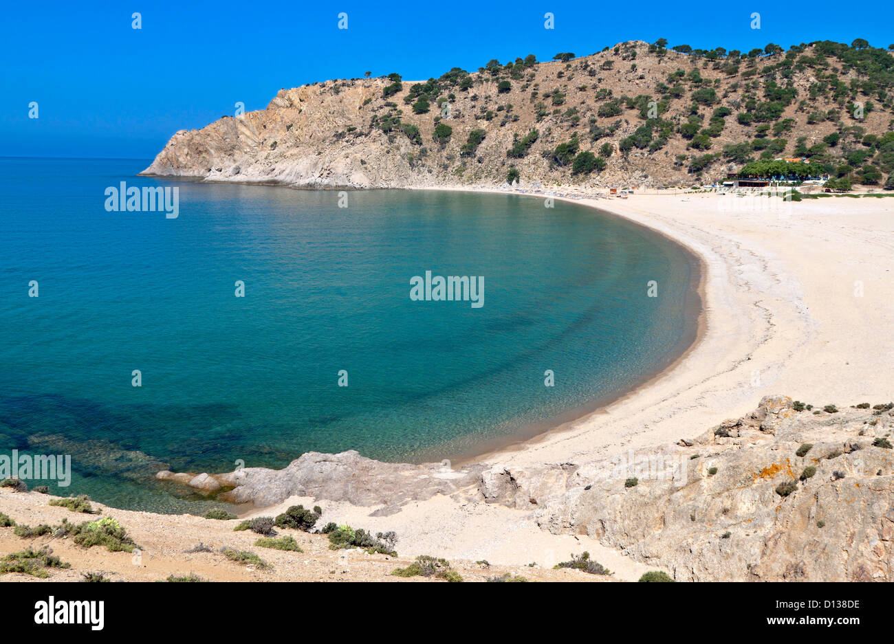 "Pahia Ammos" Strand von Samothraki Insel in Griechenland Stockfoto