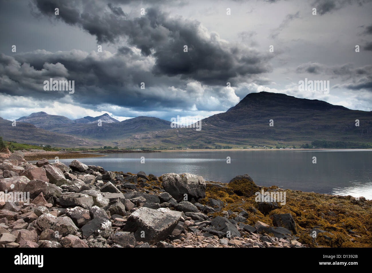 Bewölktem Himmel über der Halbinsel; Applecross Halbinsel Highlands Schottland Stockfoto