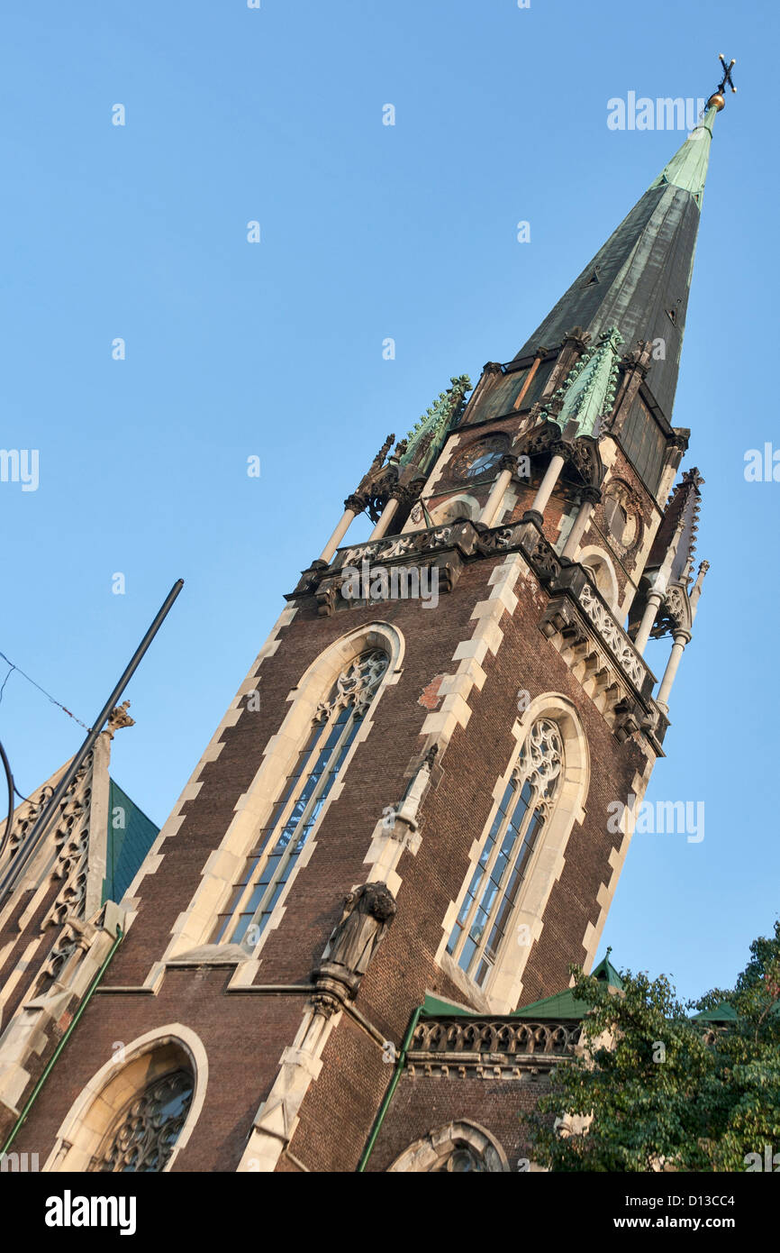 Griechisch-katholische Kirche des St. Olha und Elizabet. Lviv, Ukraine. Stockfoto