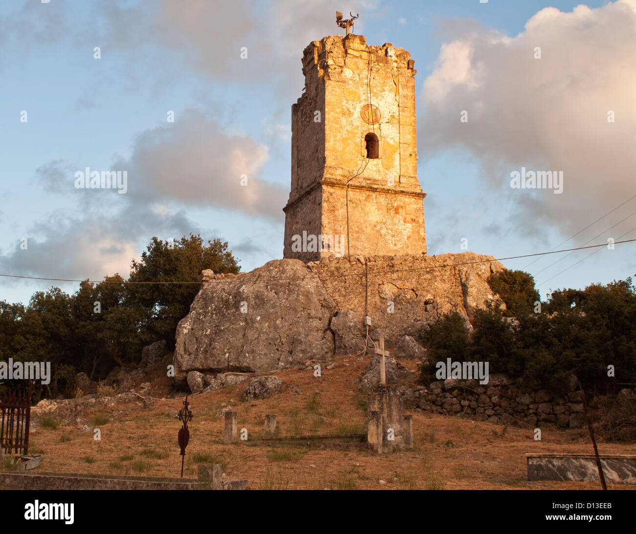 Alte Kirche der "Panagia" auf der Insel Kefalonia in Griechenland Stockfoto