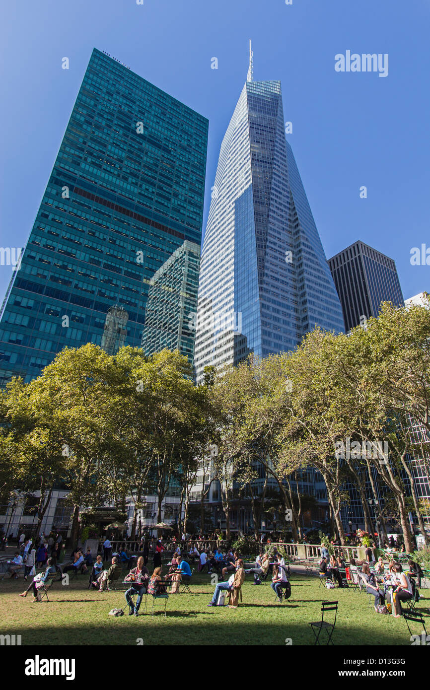 Bryant Park, Manhattan, New York City, Vereinigte Staaten Stockfoto