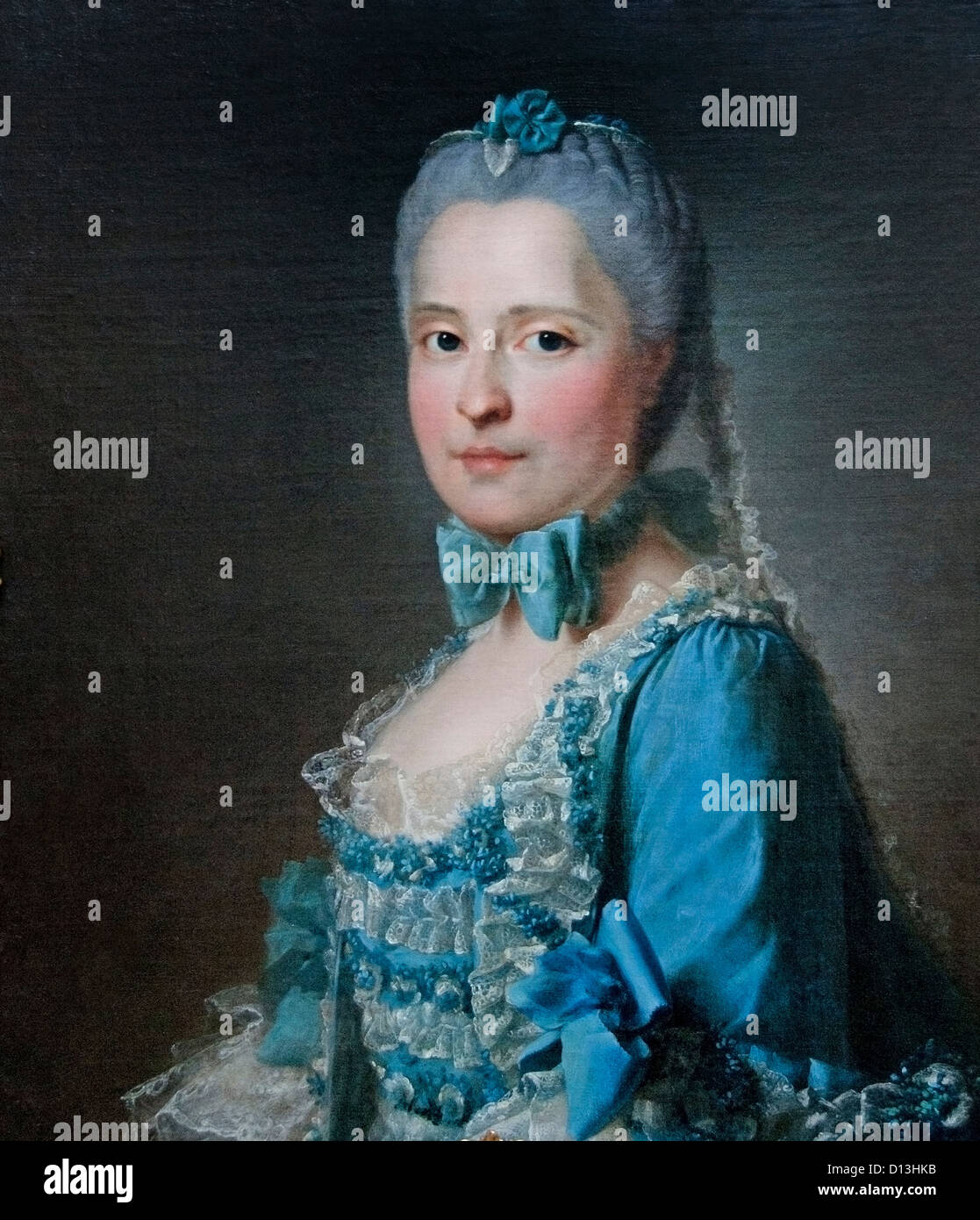 Porträt von Maria Josepha von Sachsen Dauphine von Frankreich 1760 Jean Martial Fredou Französisch Stockfoto