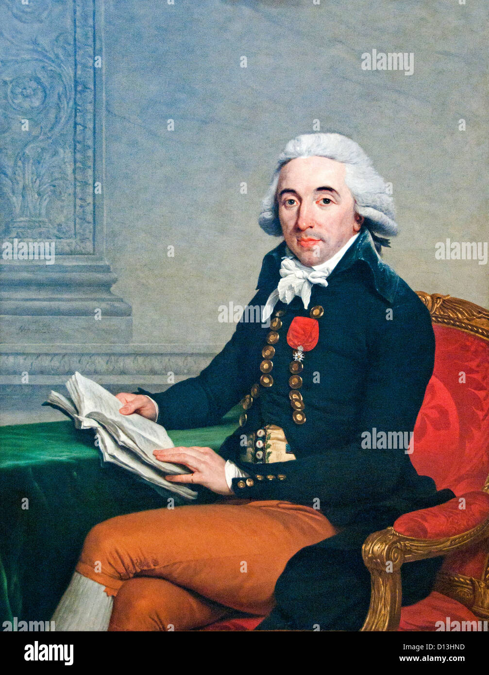 Porträt des Monsier Baillon 1810 Francois Andre Vincent Frankreich Französisch Stockfoto