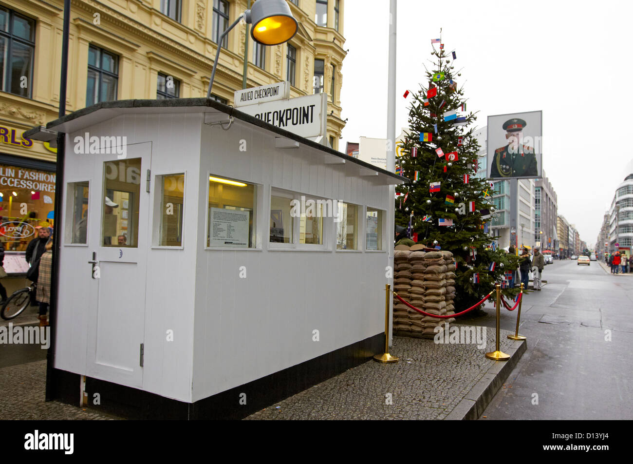 Checkpoint Charlie Berlin Deutschland Stockfoto