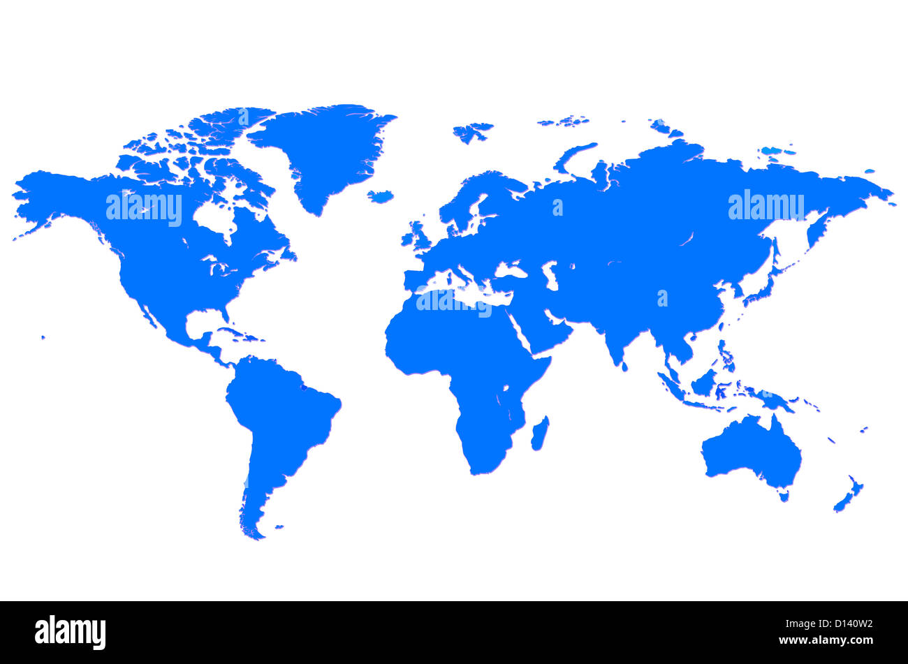 Karte der Welt Stockfoto